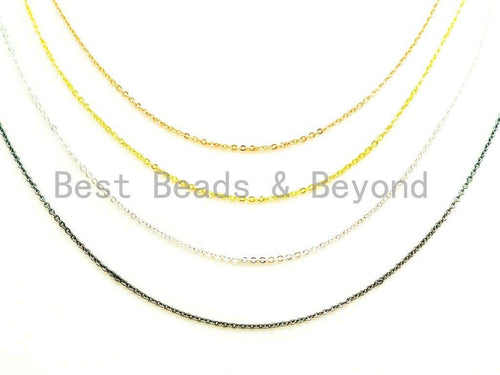 18 Dainty Cable chain Necklace Chain with Loster Claw, sku#Z244