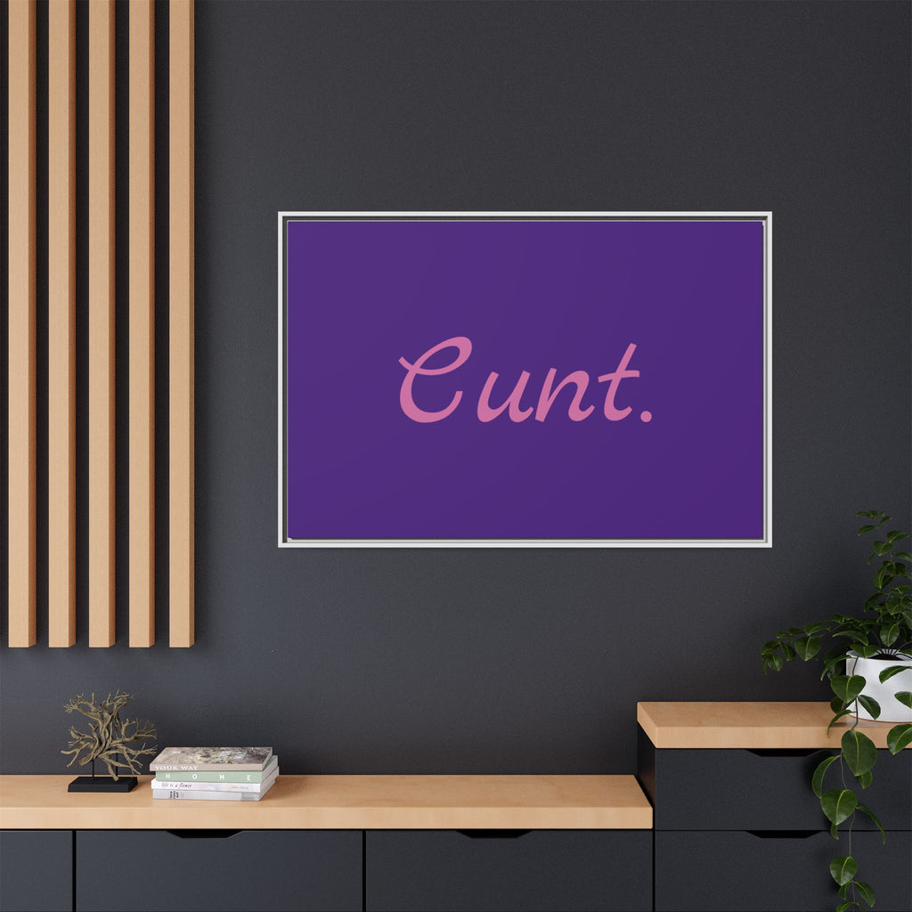 Matte Canvas, Framed (Multi-color)