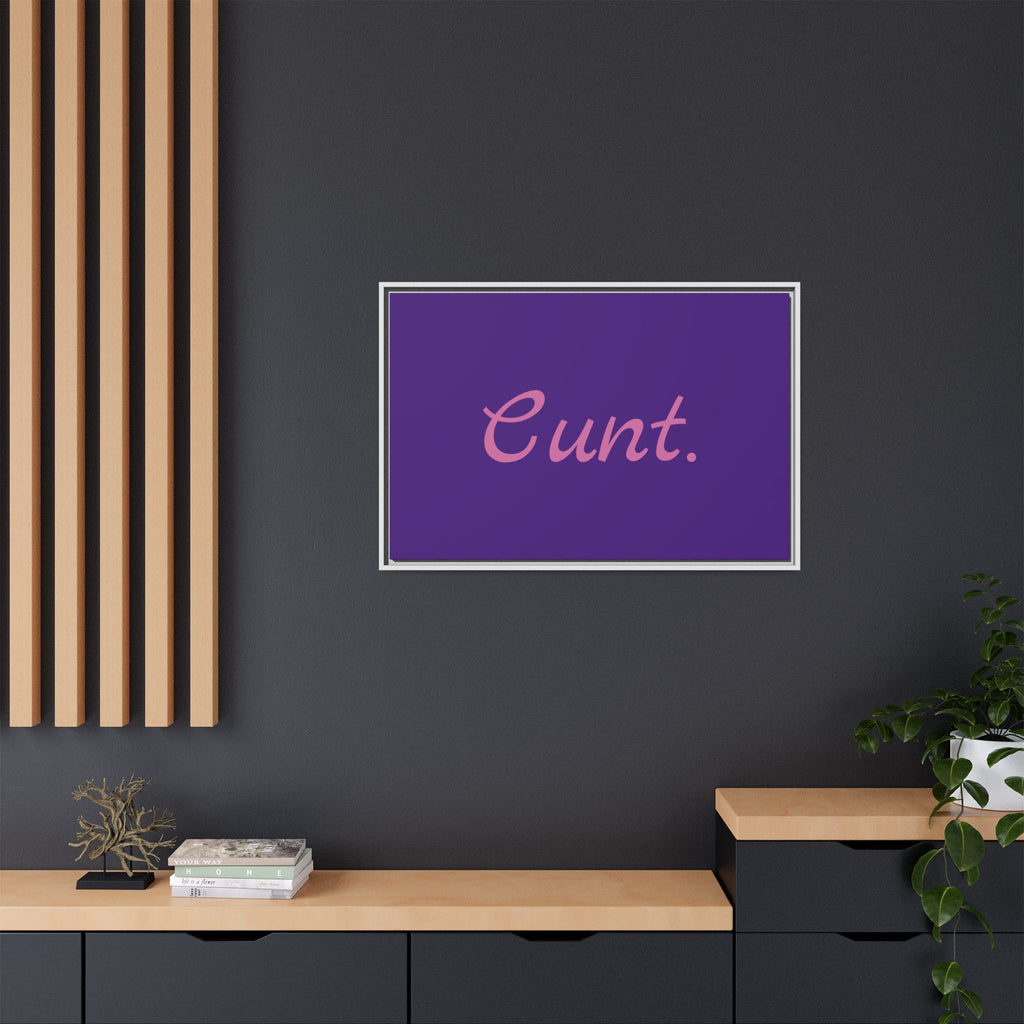 Matte Canvas, Framed (Multi-color)