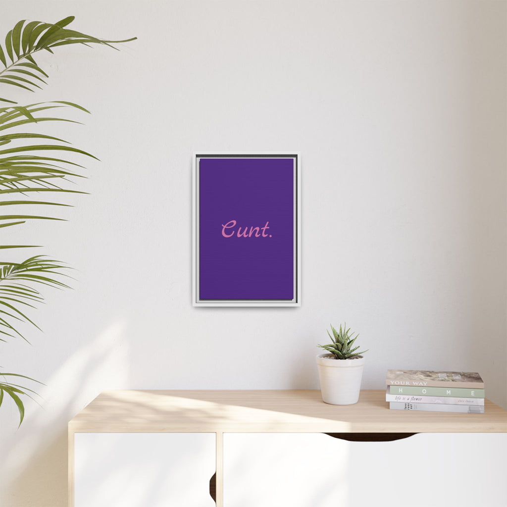 Matte Canvas, Framed (Multi-color)