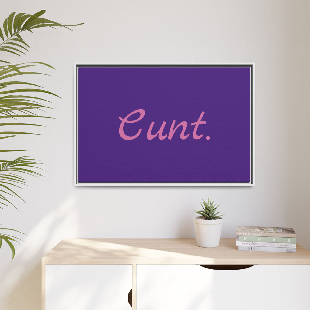 Matte Canvas, Framed (Multi-color)