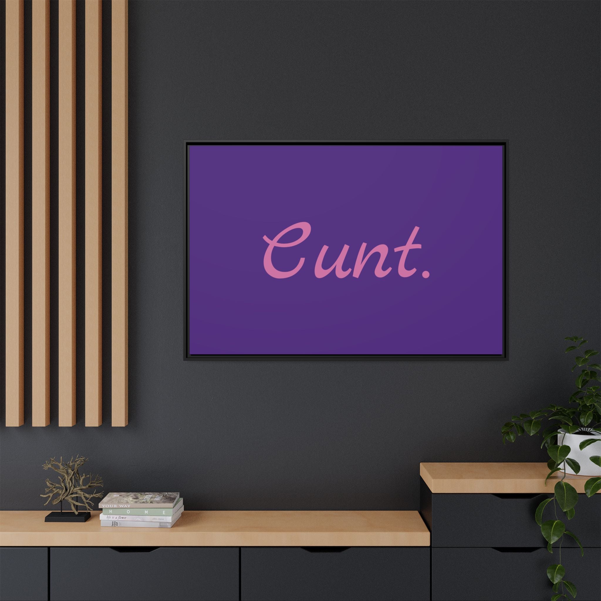 Matte Canvas, Framed (Multi-color)