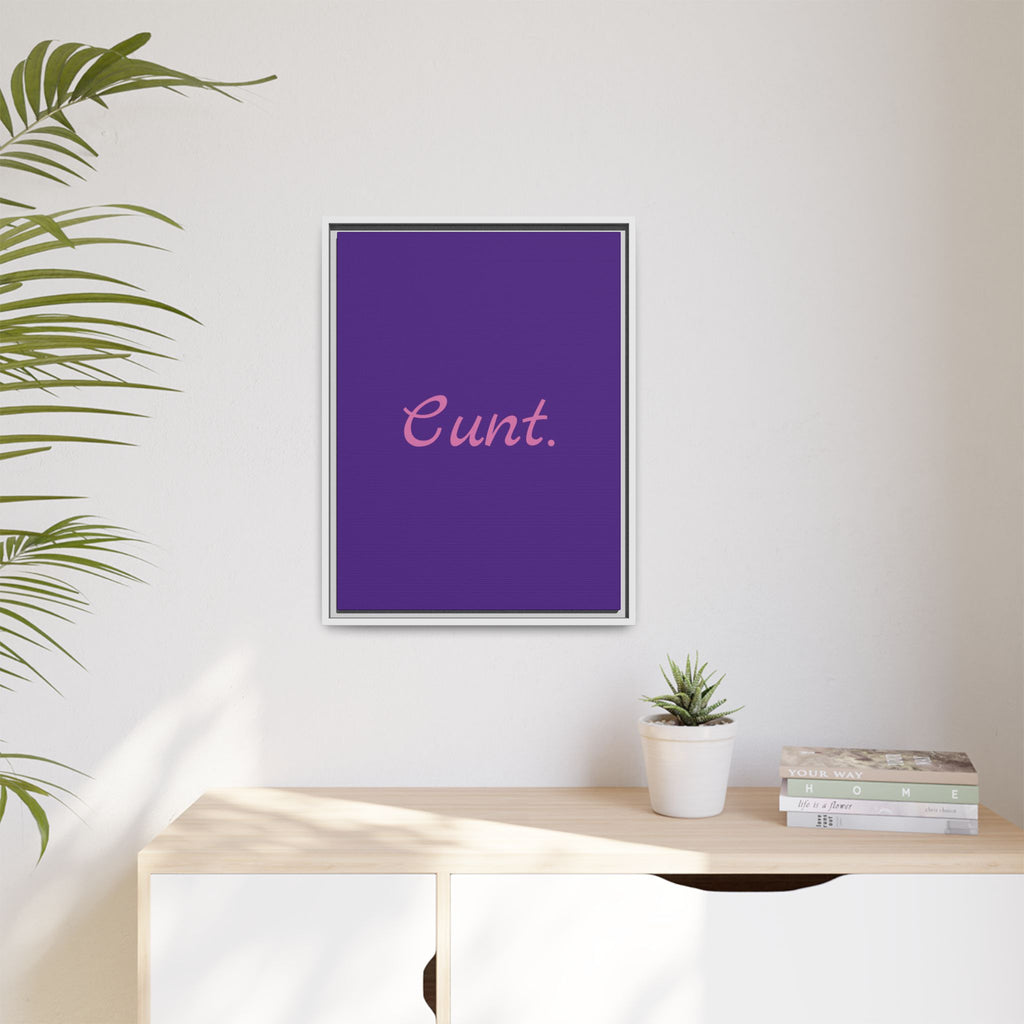 Matte Canvas, Framed (Multi-color)
