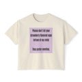 Funny Tee woman’s boxy tee
