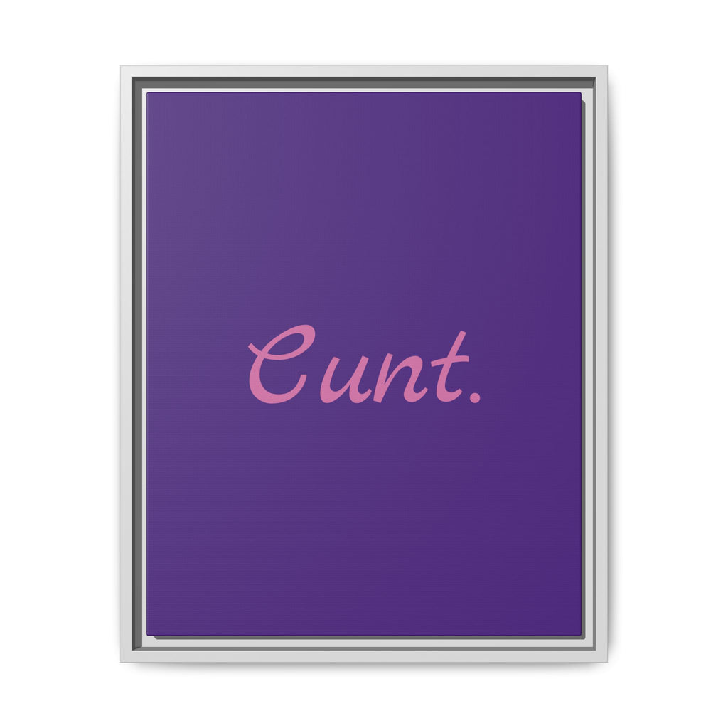 Matte Canvas, Framed (Multi-color)