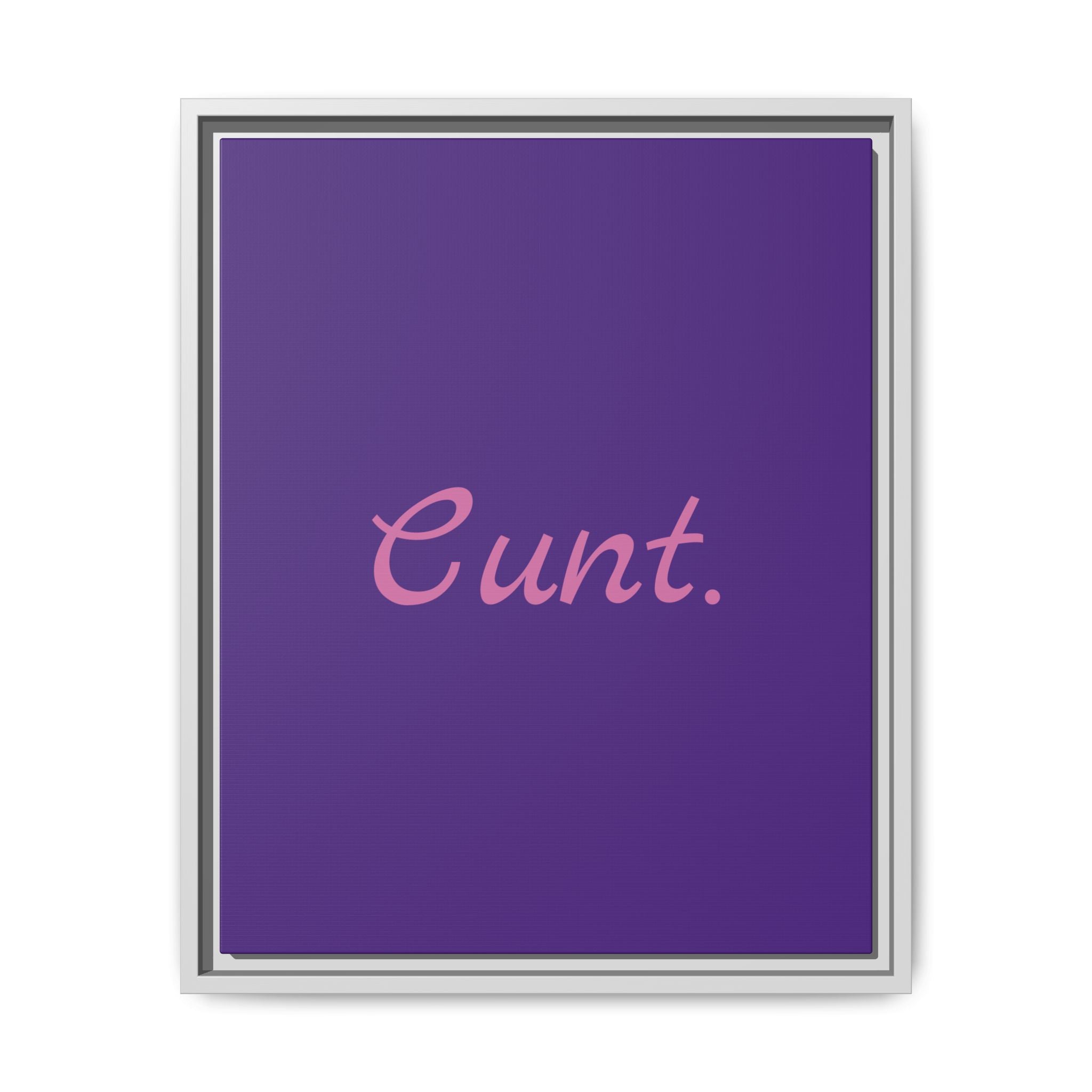 Matte Canvas, Framed (Multi-color)