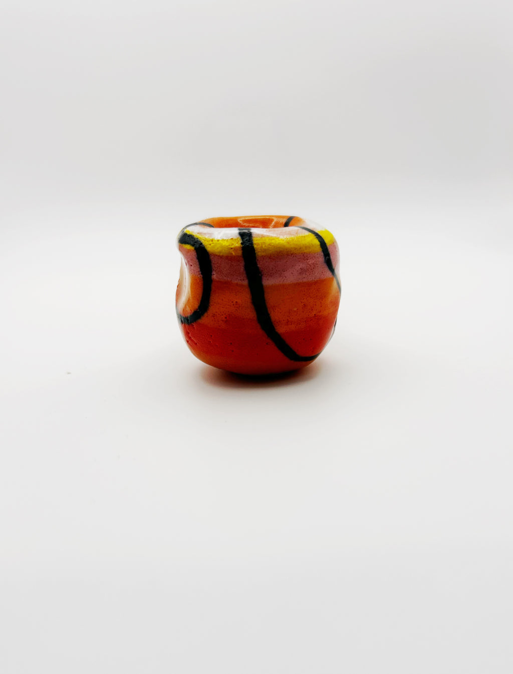 Creamsicle Ceramic Pipe