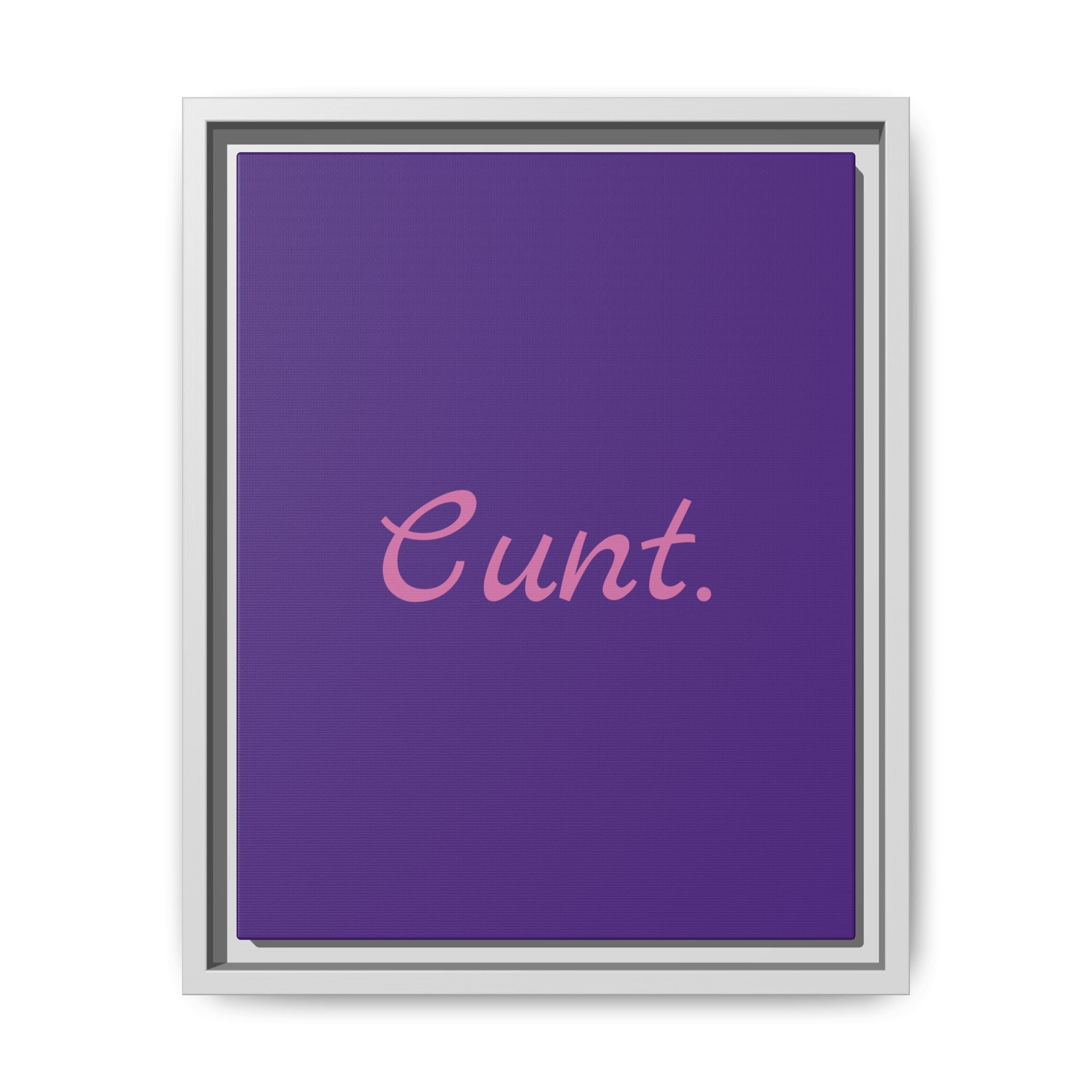 Matte Canvas, Framed (Multi-color)