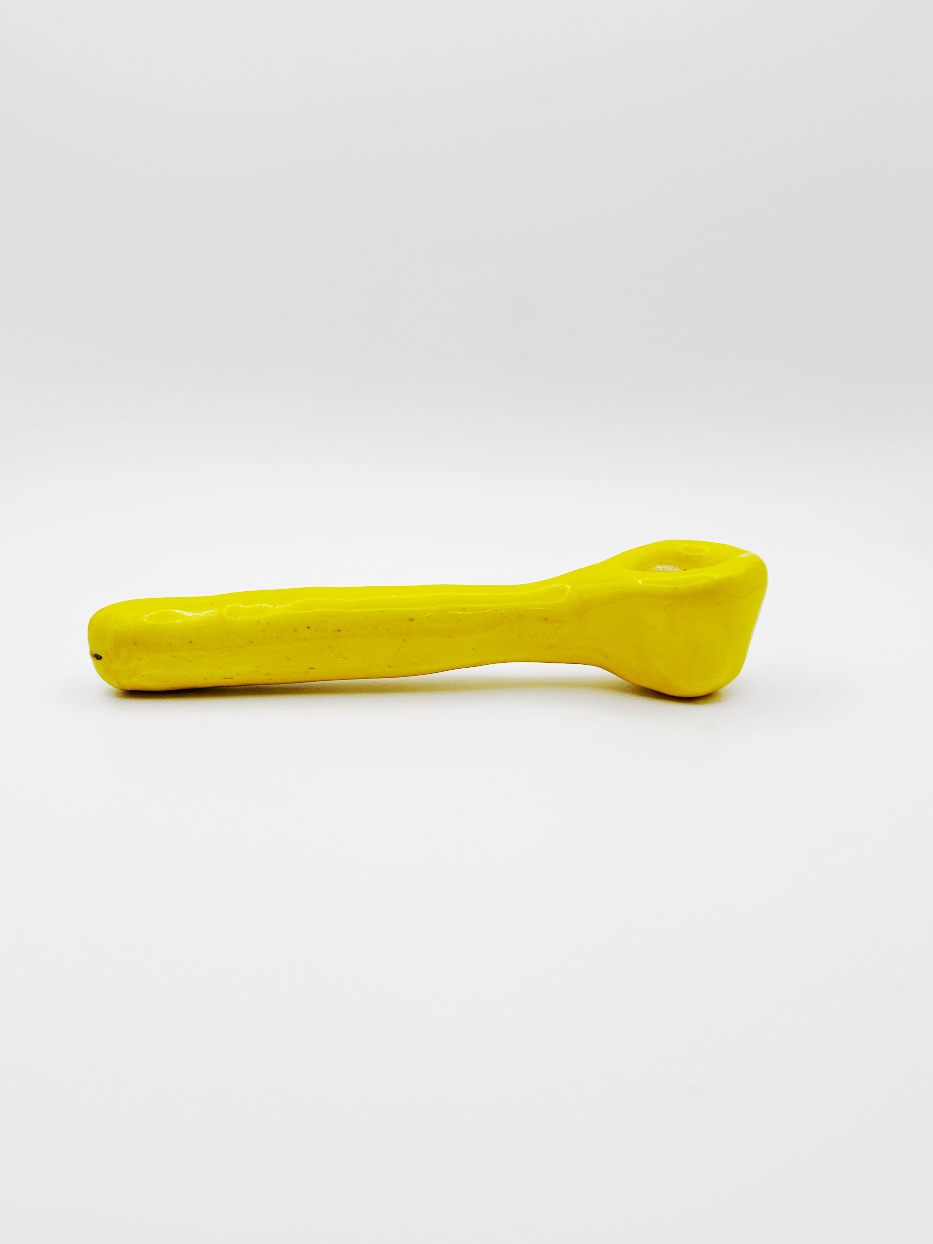 Sunshine Yellow Ceramic Pipe and Plate set