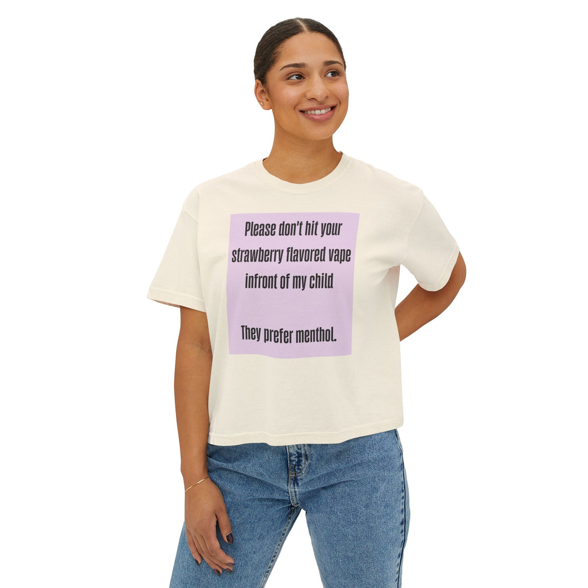 Funny Tee woman’s boxy tee