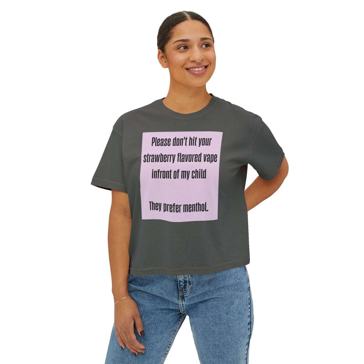 Funny Tee woman’s boxy tee