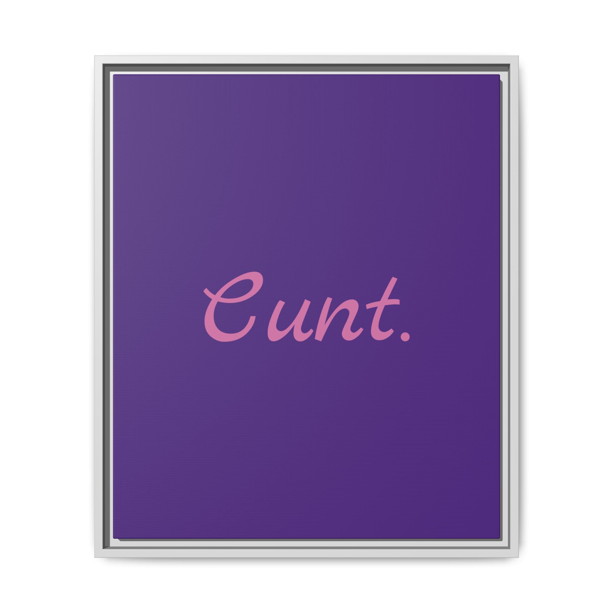 Matte Canvas, Framed (Multi-color)