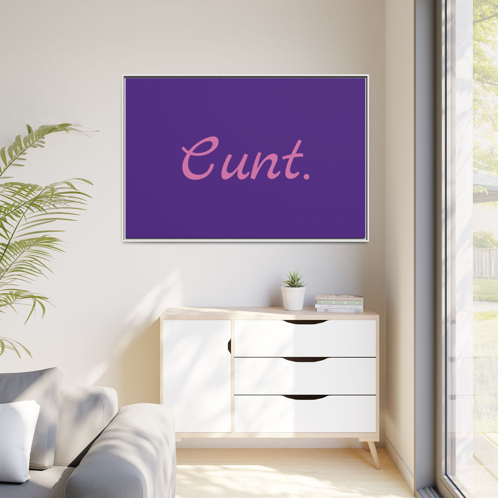 Matte Canvas, Framed (Multi-color)