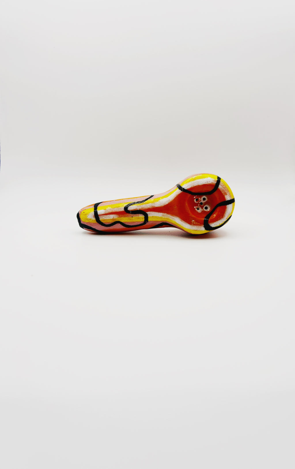 Creamsicle Ceramic Pipe