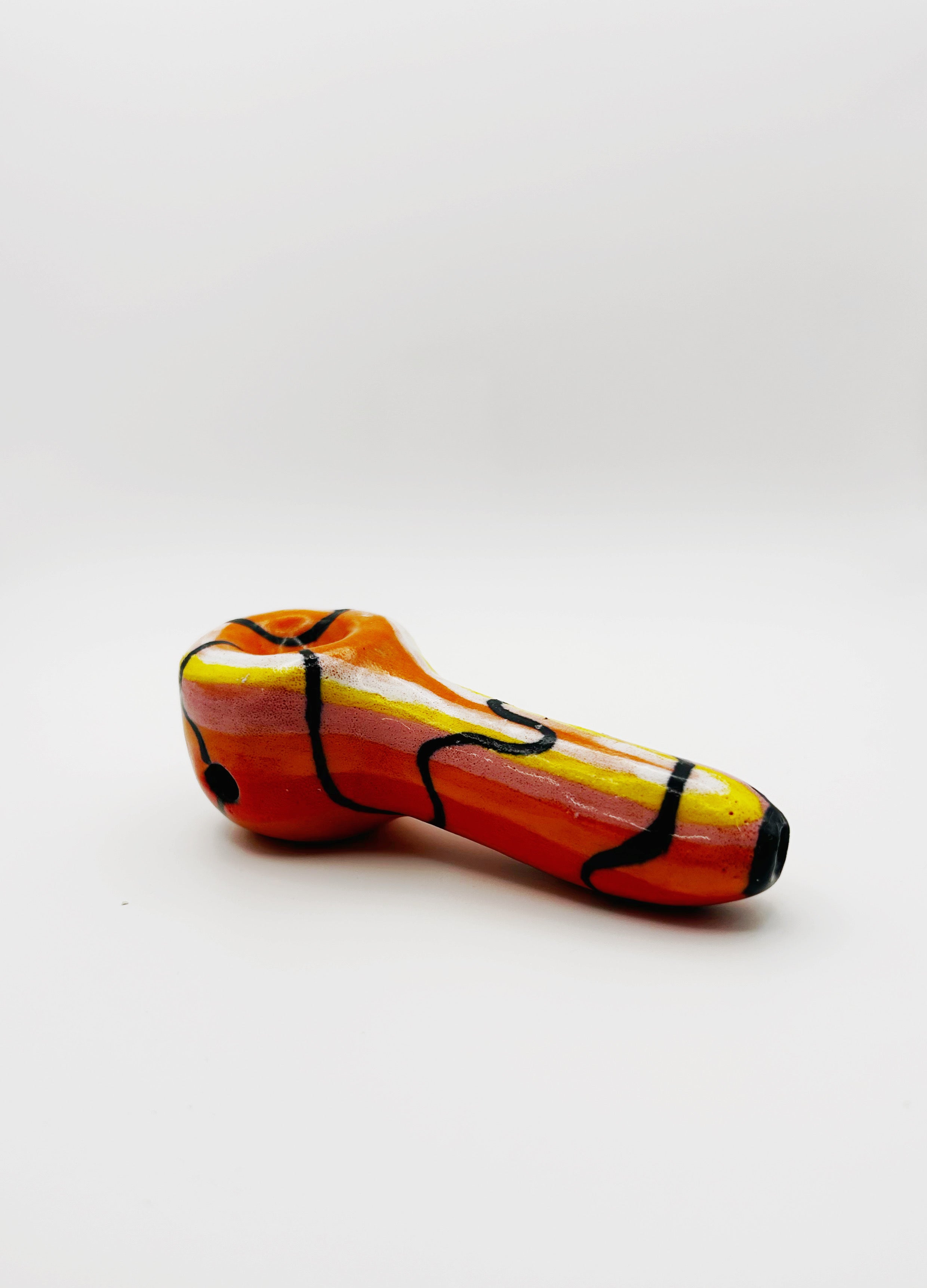 Creamsicle Ceramic Pipe